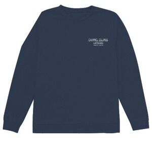 Channel Islands 100% Organic Cotton Mark Ave Crew Sweatshirt - Blue - Size Large